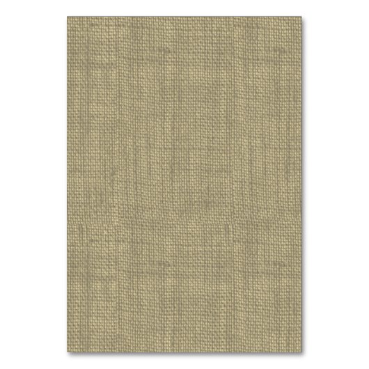 Rustieke Burlap en Bow Seating Kaart (Achterkant)