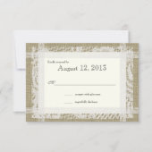 Rustieke Burlap en kant antwoord (Voorkant)