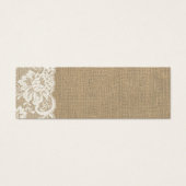 Rustieke Burlap en kant bruiloft plaats kaart (Voorkant)