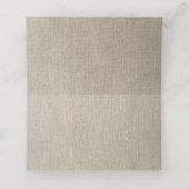 Rustieke Burlap en kant bruiloft plaats kaart Plaatskaartje (Binnenkant ongevouwen)