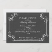 Rustieke Burlap en leisteen Kaart (Achterkant)