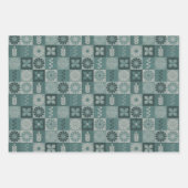 Rustieke Burlap Flowers Mixed Wrapping Paper Sheet (Voorkant 2)