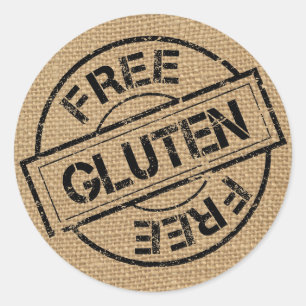 Rustieke Burlap Glutenvrije Stickers