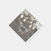 Rustieke Burlap Lights Mason Jars Bruiloft Servet (Hoek)