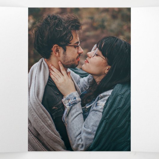 Rustieke Burlap Mason Jar Alles in een bruiloft Drieluik Uitnodiging (Binnenkant midden)