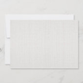 Rustieke Burlap Mason Jar Paarse repetitie diner Kaart (Achterkant)