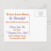 Rustieke Burlap & Mason Jar Save the Date Briefkaa Aankondigingskaart (Achterkant)