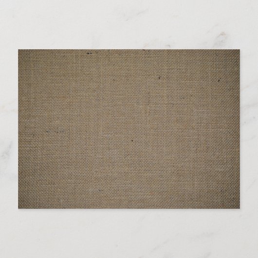 Rustieke Burlap Mason Jar Trouwdetail Informatiekaartje (Achterkant)