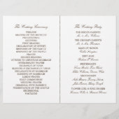 Rustieke Burlap Mason Jar Trouwprogramma (Achterkant)