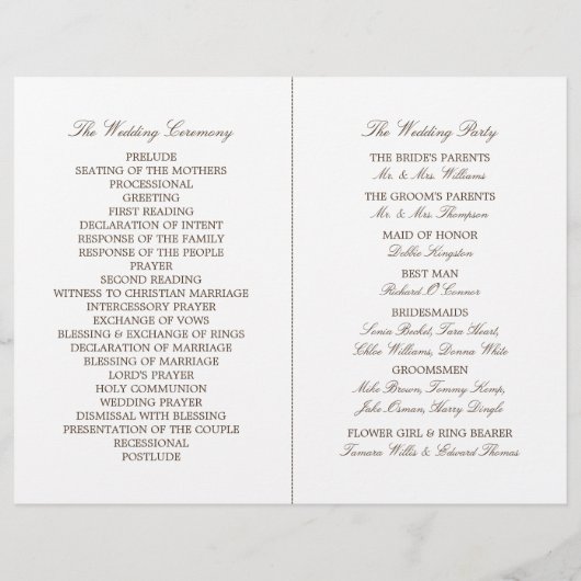 Rustieke Burlap Mason Jar Trouwprogramma (Achterkant)