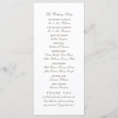 Rustieke Burlap Mason Jar Trouwprogramma Programmakaart (Achterkant)