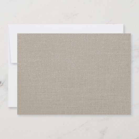 Rustieke Burlap Mason Jar Wildflowers Baby shower Kaart (Achterkant)