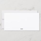 Rustieke Burlap met Rode Banner Foto Kerstmis Feestdagenkaart (Achterkant)