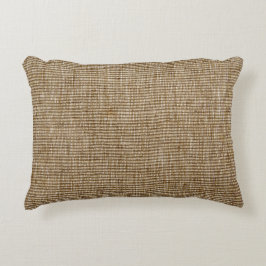Rustieke Burlap Natuur Patroon Accent Pillow – Ear Kussen