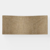 Rustieke Burlap Natuur Patroon Banner – Boerderij (Horizontaal)