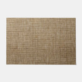 Rustieke Burlap Natuur Patroon Deurmat – Textured (Voorkant)