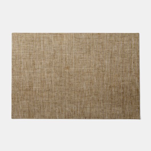 Rustieke Burlap Natuur Patroon Deurmat – Textured (Voorkant)