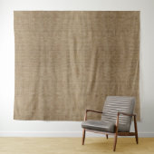 Rustieke Burlap Natuur Patroon Tapestry – Aardse Wandkleed (In Situ (horizontaal))