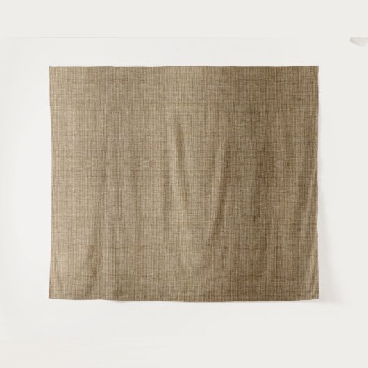 Rustieke Burlap Natuur Patroon Tapestry – Aardse Wandkleed (Voorkant (horizontaal))