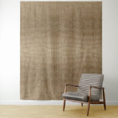 Rustieke Burlap Natuur Patroon Tapestry – Aardse Wandkleed (In situ)