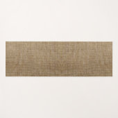 Rustieke Burlap Natuur Patroon Yoga Mat – Boerderi (Voorkant (horizontaal))