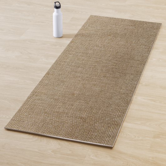 Rustieke Burlap Natuur Patroon Yoga Mat – Boerderi (In situ)