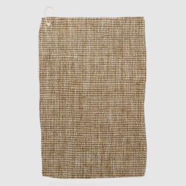 Rustieke Burlap Natuur Pattern Golfhanddoek – Aard