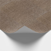Rustieke Burlap Print Cadeaupapier (Hoek)