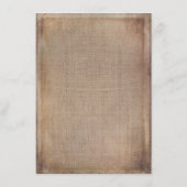 Rustieke Burlap String Lights Trouwinformatie Informatiekaartje (Achterkant)