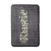 Rustieke Burlap textuur gepersonaliseerd type Badmat (Voorkant Verticaal)