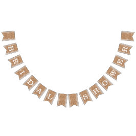 Rustieke burlap zak met witte kant. Vrijgezellenfe Vlaggetjes