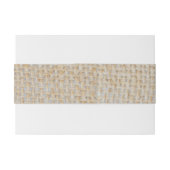 Rustieke Burlap Zonnebloem gepersonaliseerd Uitnodigingen Wikkel (Achterkant Voorbeeld)