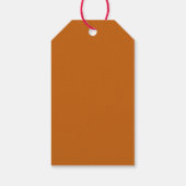 Rustieke Burnt Sinaasappel Gefeliciteerd (gouden s Cadeaulabel (Achterkant)