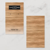 Rustieke Business Logo Earring Display Visitekaartje (Voorkant / Achterkant)