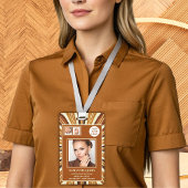 Rustieke Business Logo Nail Salon Fotocollage Badge