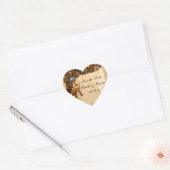 Rustieke Buttonnen Bruiloft Save the Date Sticker (Envelop)
