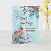 Rustieke buurman kerstvakantie kaart (Gele Bloem)