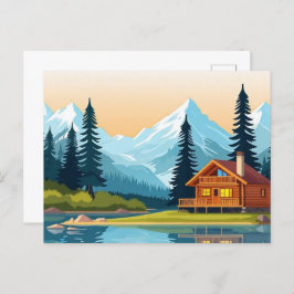 Rustieke Cabin Briefkaarten 🏕️ | Schilderachtig r