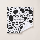 Rustieke Cabin Koeienhuid Print Gezellige Boerderi Bad Handdoek (Wasdoekje)