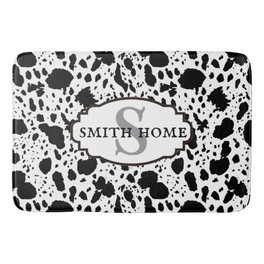 Rustieke Cabin Koeienhuid Print Gezellige Boerderi Badmat (Voorkant)