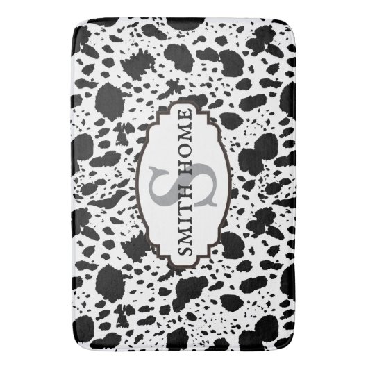 Rustieke Cabin Koeienhuid Print Gezellige Boerderi Badmat (Voorkant Verticaal)