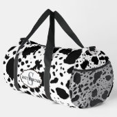 Rustieke Cabin Koeienhuid Print Gezellige Boerderi Plunjezak (Rechterhoek)