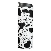 Rustieke Cabin Koeienhuid Print Gezellige Boerderi Thermosbeker (Geroteerd rechts)