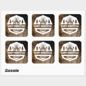 Rustieke Cabin Sjabloon Eten Label (Vel)