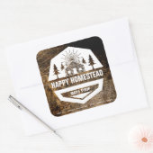 Rustieke Cabin Sjabloon Eten Label (Envelop)