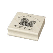 Rustieke Cactus Aangepast Retouradres Rubberstempel (Stempel)