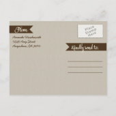 Rustieke Camo Kalender Foto Sla de datumkaarten op Aankondigingskaart (Achterkant)