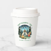 Rustieke Camp Bruid Persoonlijk Papieren Bekers (Voorkant)