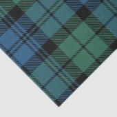 Rustieke Campbell Plaid Blauw Groen Tartan Tissuepapier (Detail)