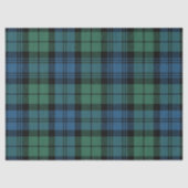 Rustieke Campbell Plaid Blauw Groen Tartan Tissuepapier (Voorkant)